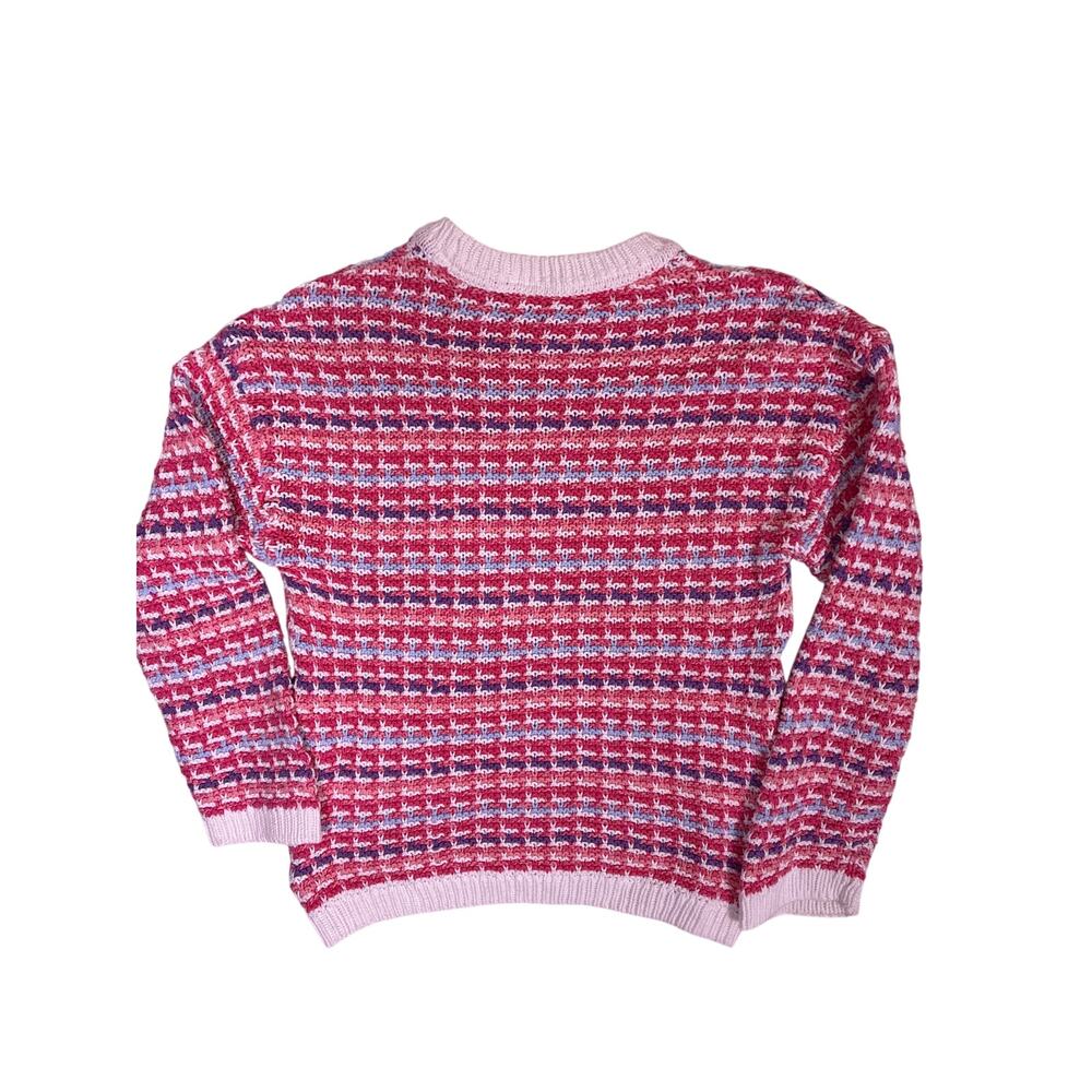Joules Knit Sweater Womens Small Logo Pattern Easter Spring Preppy Cute - Picture 3 of 4